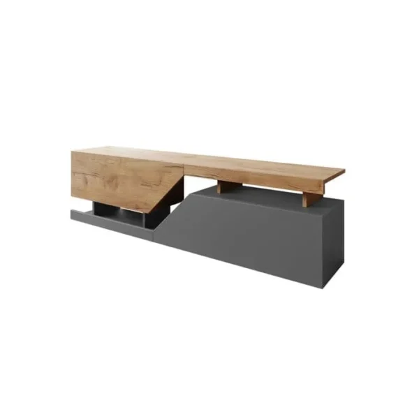 BEST MOBILIER Pitt - Meuble TV - 160 Cm - Style Industriel