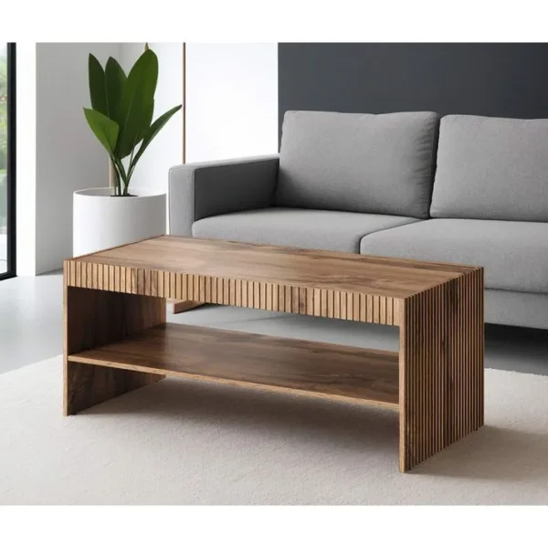 Come - Table Basse - Bois - 120 Cm - Style Contemporain