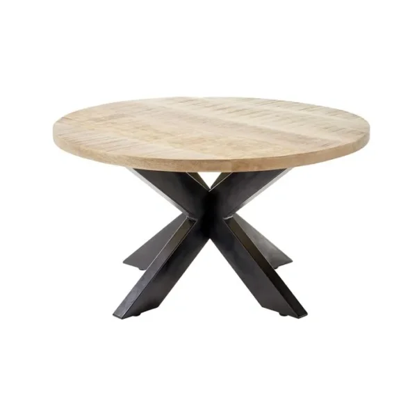 Eldorado - Table Basse - Bois Et Noir - 80 Cm