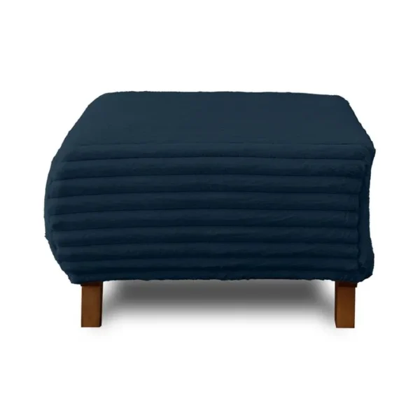 Cristal - Pouf Modulable - 65 Cm - En Fausse Fourrure Côtelée