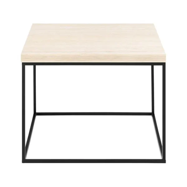 Alamosa - Table Basse - Effet Travertin - 60 Cm