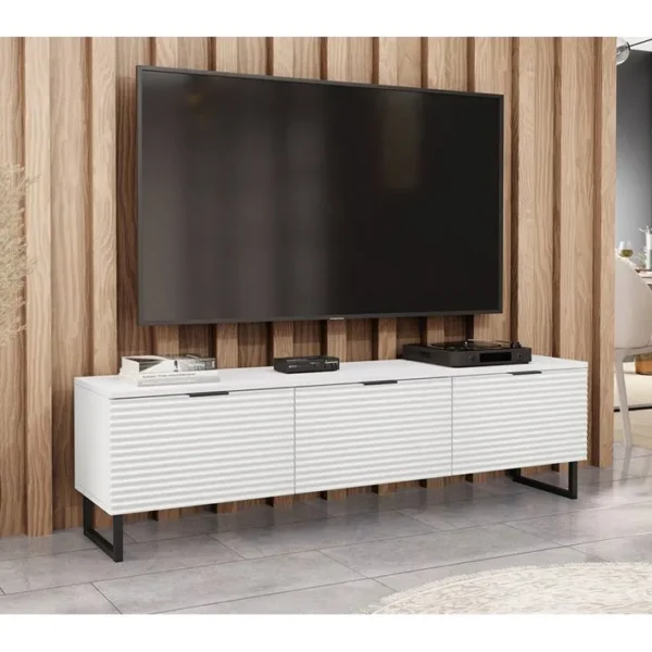 Barbara - Meuble TV - Blanc - 150 Cm