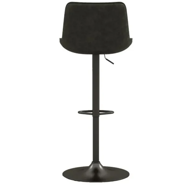 Dino-tabouret De Bar En Cuir Synthétique Anthracite/gris Bronze (x2)