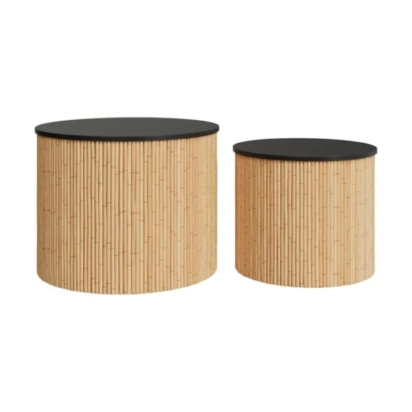 Tables Basses Owan Noires (lot De 2)