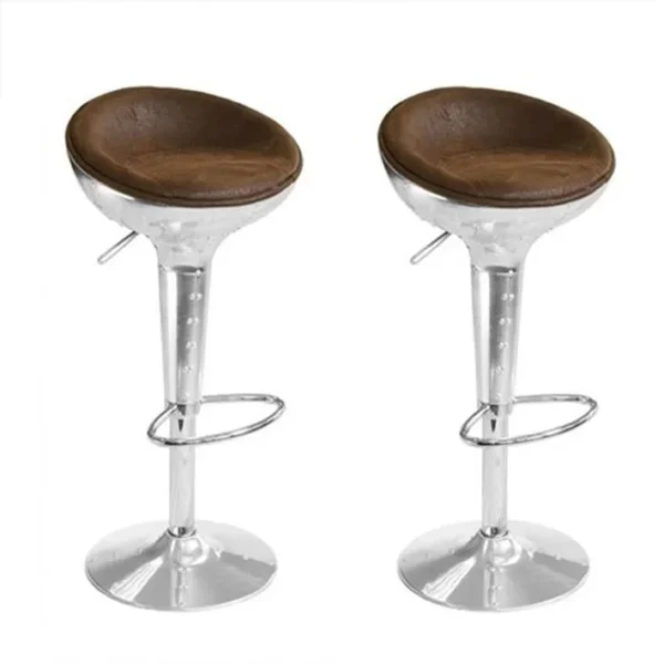 Lot De 2 Tabourets De Bar Design Vintages - Aviator