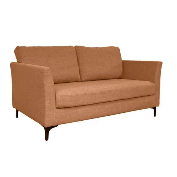 Canapé 3 Pl Ouessant 180 Cm Fixe Tissu Terracotta - 100% Déhoussable - Fab. France