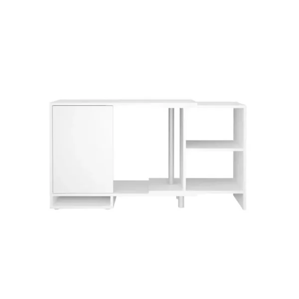 Unité De Rangement Modulaire Dangle Avec Étagère Ouverte Blanc