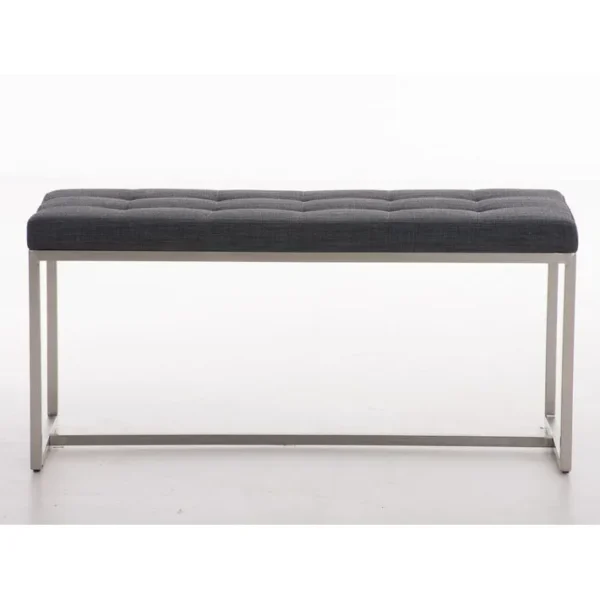 Banquette Barci 100x40 Tissu Gris Foncé