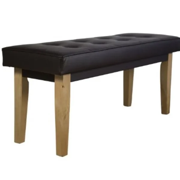 Banquette Latérale En Simili Cuir Marron Pvc 120 Cm