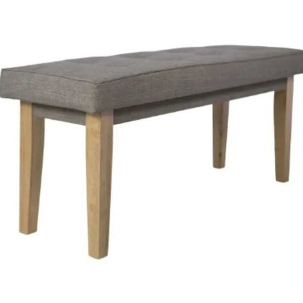 Banquette Latérale En Tissu Gris