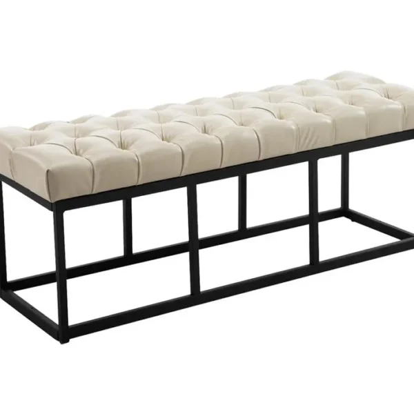 Banquette Amun B Similicuir Crème/120 Cm