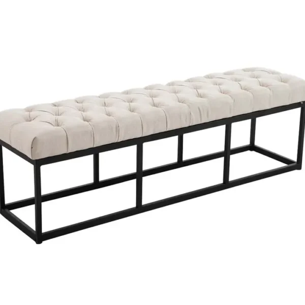 Banquette Amun B Tissu Crème/150 Cm