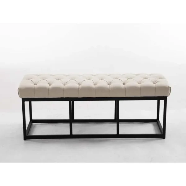 Banquette Amun B Tissu Crème/120 Cm