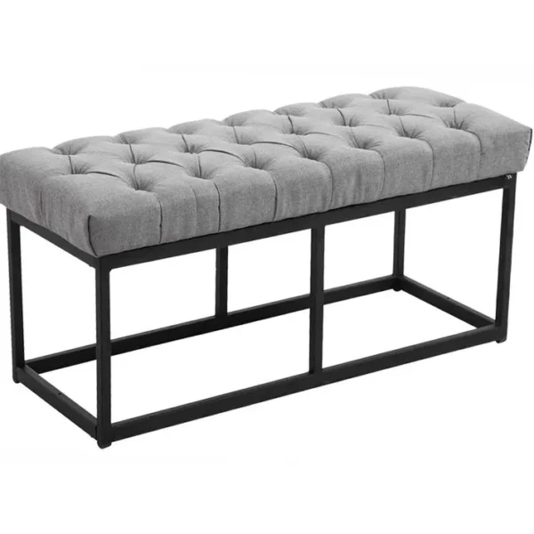 Banquette Amun B Tissu Gris/100 Cm