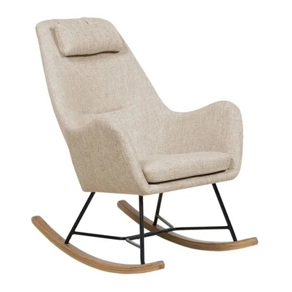 Fauteuil à Bascule Beige Clair Arrie