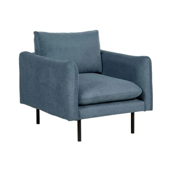 Tissu Chenille Fauteuil Bleu Vinterbro