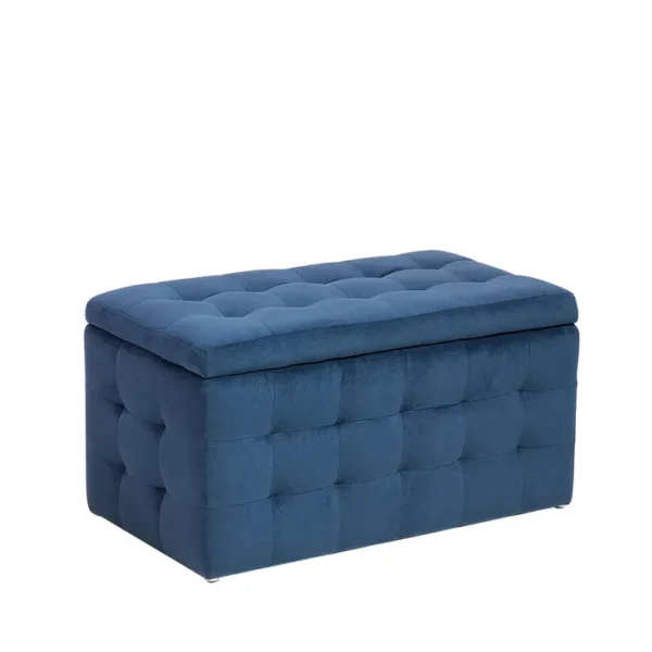 Coffre De Rangement Chesterfield Bleu Foncé Michigan