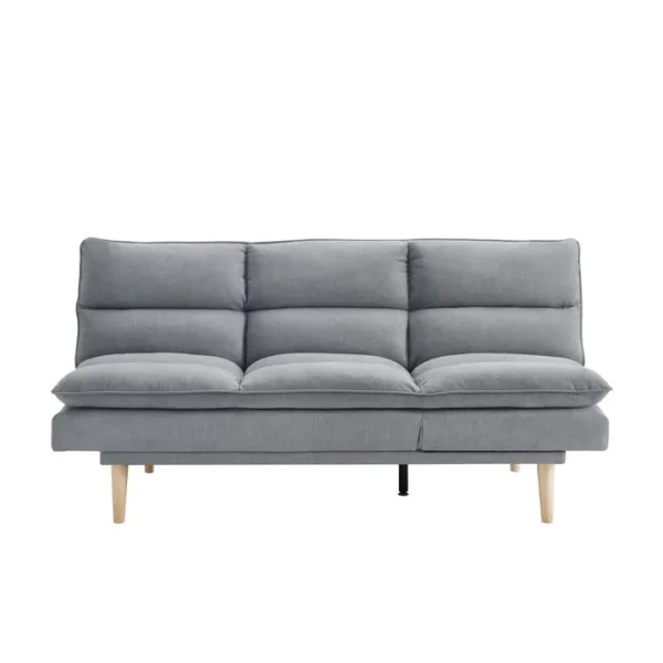 Banquette convertible 3 places ARAS tissu gris