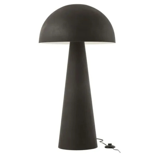 Lampadaire Design champignon 95cm Noir Mat