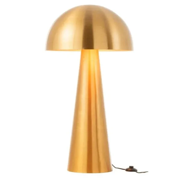 Lampadaire Design champignon 95cm Or Mat