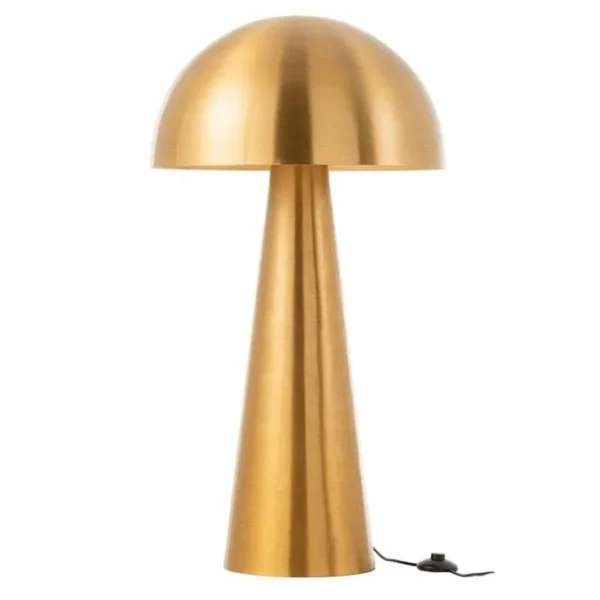 Lampadaire Design champignon 95cm Or Mat