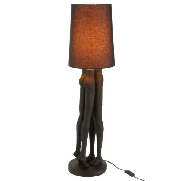 Lampadaire Design couple 89cm Noir