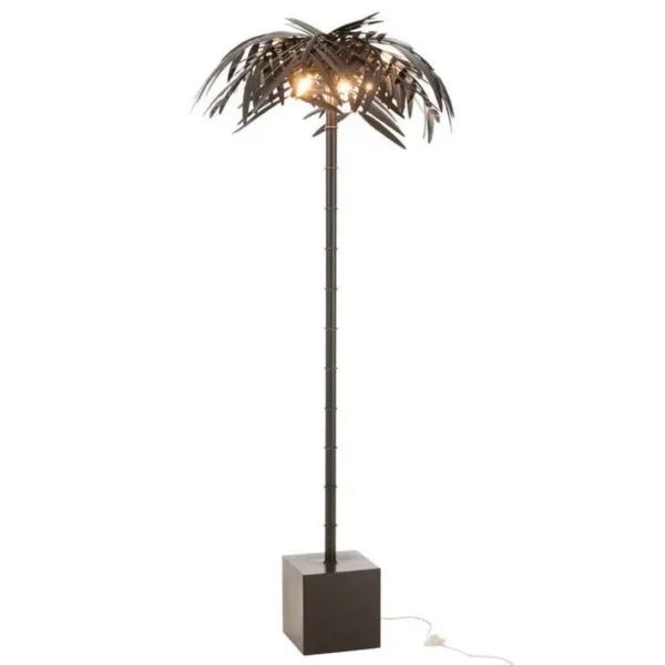 Lampadaire Design feuille 228cm Noir