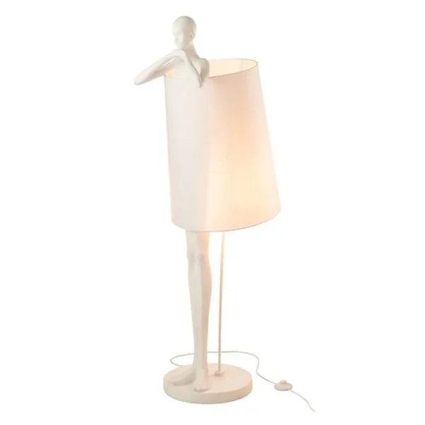 Lampadaire Design Homme kurtis 139cm Blanc