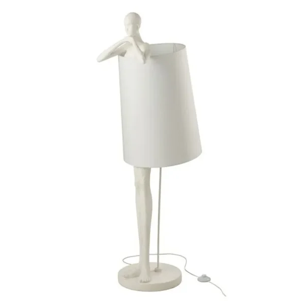 Lampadaire Design Homme kurtis 139cm Blanc