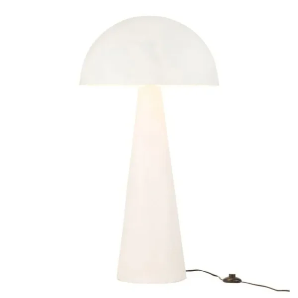 Lampadaire En Métal champignon 105cm Blanc