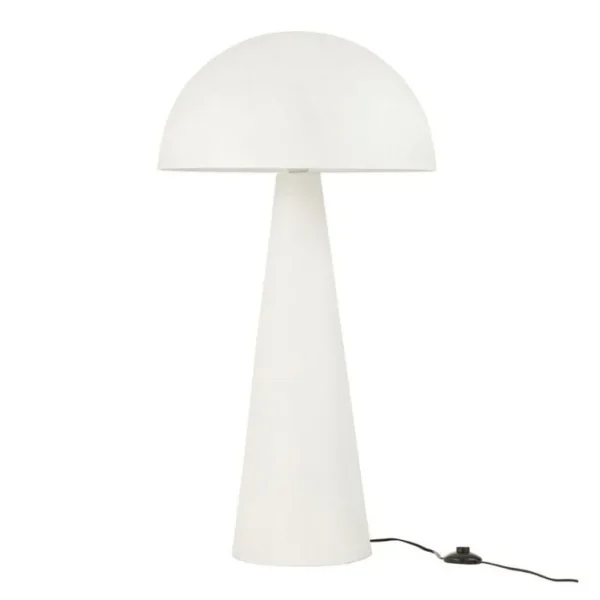 Lampadaire En Métal champignon 105cm Blanc