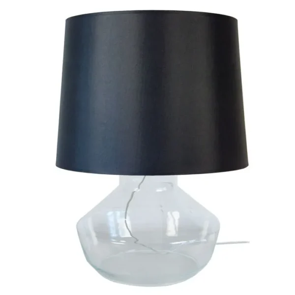 Lampe De Salon Tosel Espoo Tissu Vase Anthracite D 40 X H 52 Cm