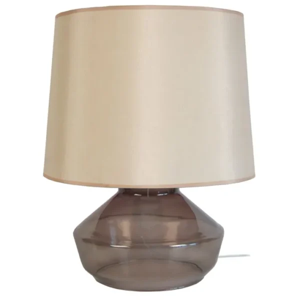 Lampe De Salon Tosel Espoo Tissu Vase Aluminium D 40 X H 52 Cm