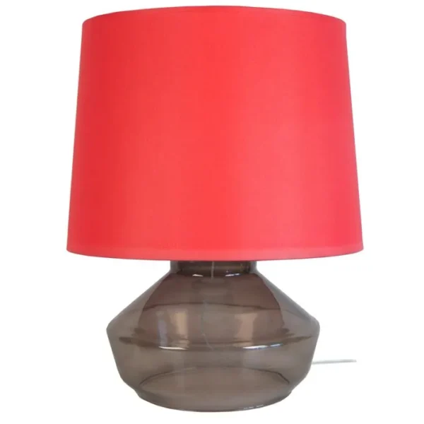 Lampe De Salon Tosel Espoo Tissu Vase Noiré D 40 X H 52 Cm