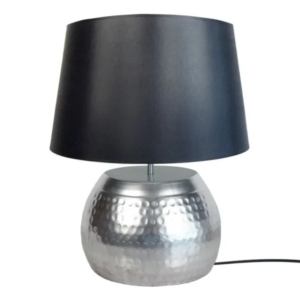 Lampe De Salon Tosel Mumbai Tissu Globe Jaune D 50 X H 60 Cm