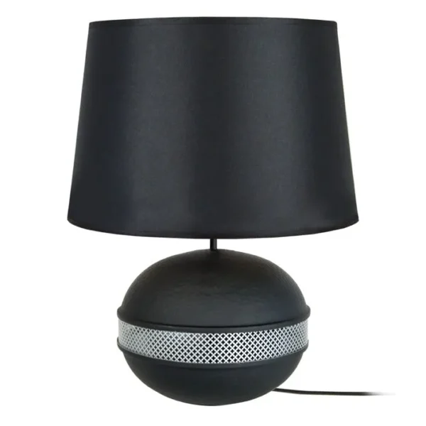 Lampe De Salon Tosel Saigon Tissu Globe Violet D 40 X H 60 Cm