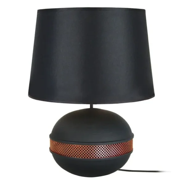 Lampe De Salon Tosel Saigon Tissu Globe Pomme D 40 X H 60 Cm