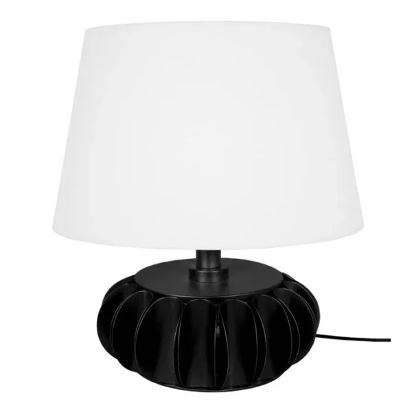 Lampe De Salon Tosel Tiago Tissu Vase Liège D 40 X H 43 Cm