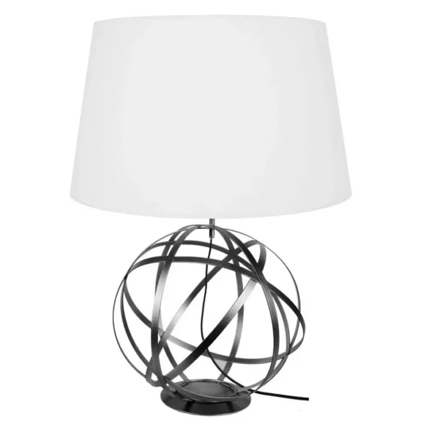 Lampe De Salon Tosel Globe Junon Tissu Globe Rouge D 50 X H 65 Cm