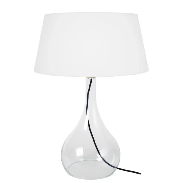 Lampe De Salon Tosel Treviso Tissu Vase Cuivre D 45 X H 66 Cm