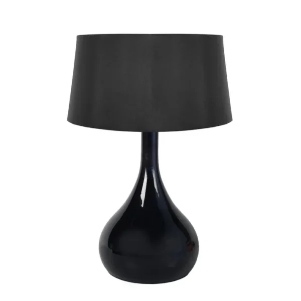 Lampe De Salon Tosel Treviso Tissu Vase Cuivre D 45 X H 66 Cm