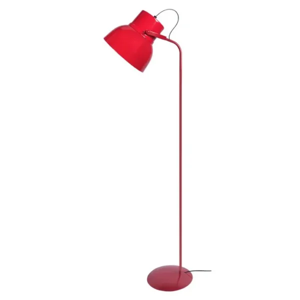 Lampadaire Liseuse Tosel Cloche Métal Articulé Doré D 29 X H 150 Cm