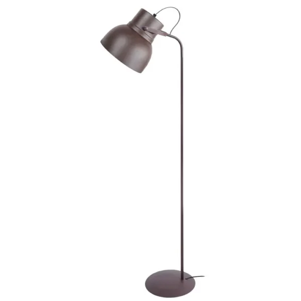 Lampadaire Liseuse Tosel Cloche Métal Articulé Noir D 29 X H 150 Cm