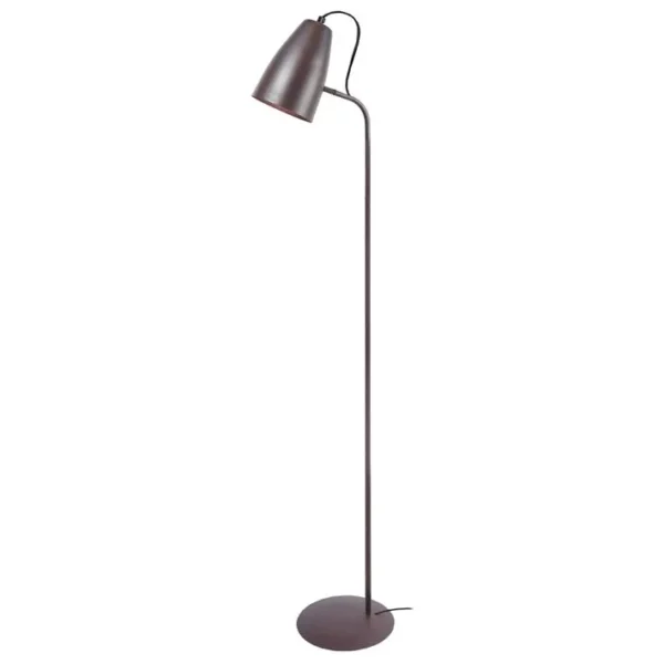 Lampadaire Liseuse Tosel Larsen Métal Articulé Gris D 40 X H 150 Cm