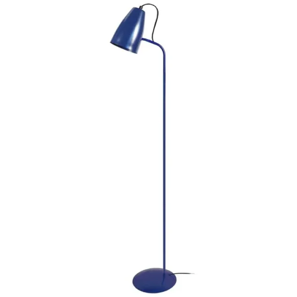 Lampadaire Liseuse Tosel Larsen Métal Articulé Doré D 40 X H 150 Cm