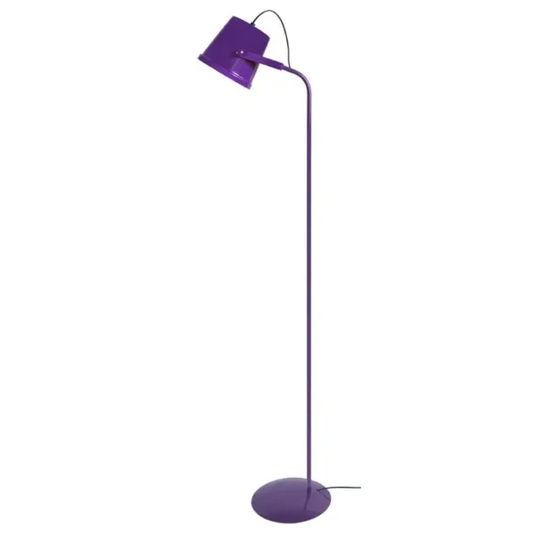 Lampadaire Liseuse Tosel Factory Métal Articulé Gris D 40 X H 150 Cm