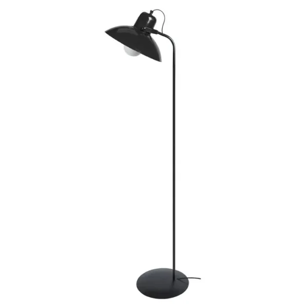 Lampadaire Liseuse Tosel Demi Lune Métal Articulé Crème D 29 X H 150 Cm