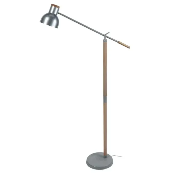 Lampadaire Liseuse Tosel Olsen Métal Articulé Carmin D 80 X H 170 Cm