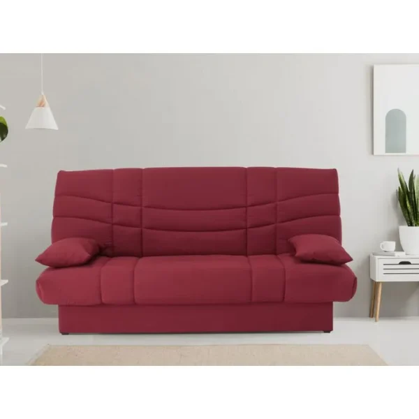 Banquette lit clic-clac PORTO 125 x 190 rouge