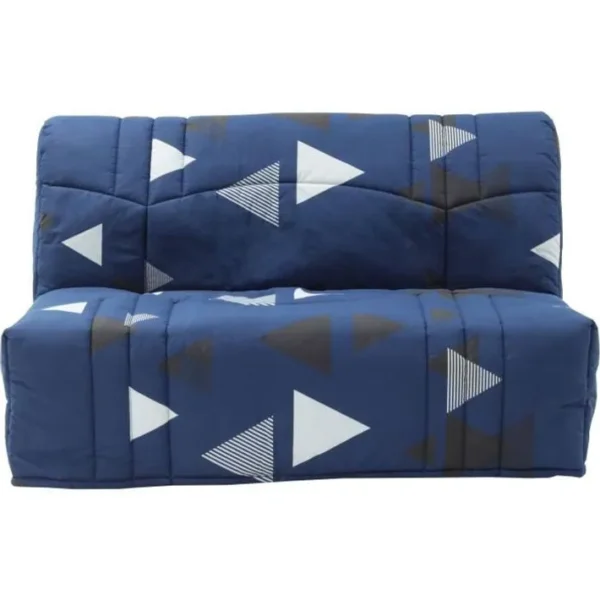 Banquette BZ Dream - Tissu 100% Coton Bikini Bleu - Couchage 140 X 190 Cm - L145 X P100 X H90 Cm